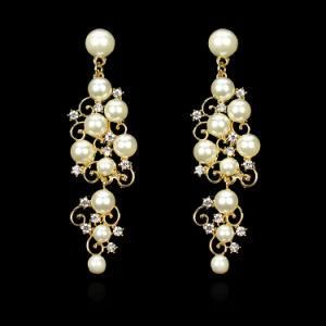 Pearl Chandelier Earrings Design Fashion Jewelry