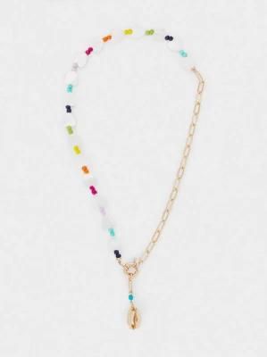 Wholesale Colorful Stone Short Combined Conch Pendant Necklace with Shell