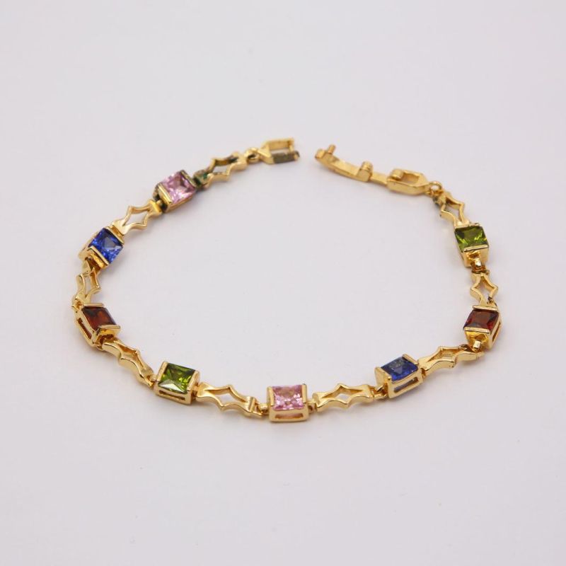 Costume Zirconia Diamond Crystal Bracelets with Color Stones for Girls