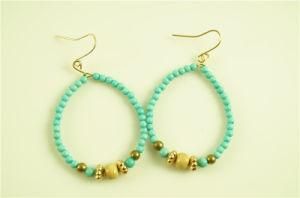 Wire Sandseed Beads Loop Earring