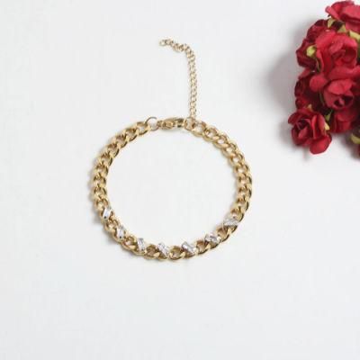 Manufacturer Custom Stainless Steel Jewelry 24K Gold Plated Jewelry Women Fashion Bracelet