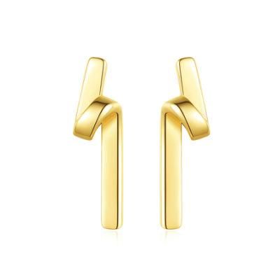 Chandelier Style 14K Real Gold Plated Fashionable Ear Stud