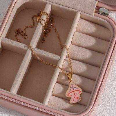 Jewelry Manufacturer Custom Fashion Jewelry High Quality Waterproof Non Tarnish 18K Gold Plated Young Girl Cute Necklace jewellery