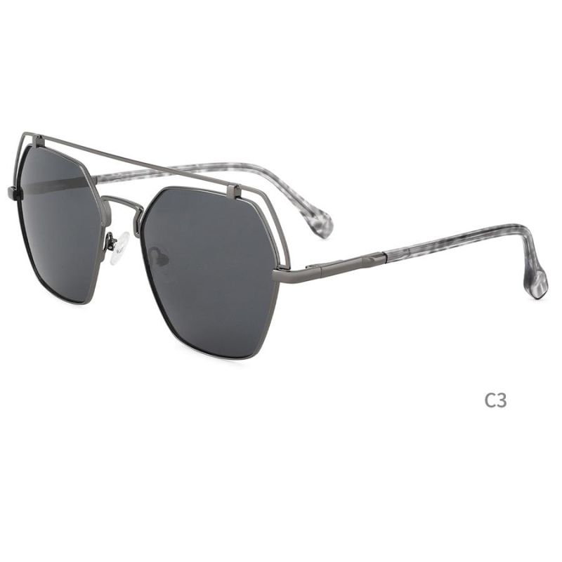 Modern Design Polarized Men Driving Sun Glasses Hot Sale Classic Metal Frame Sunglasses Custom Logo Trendy Eyewear for Women Men