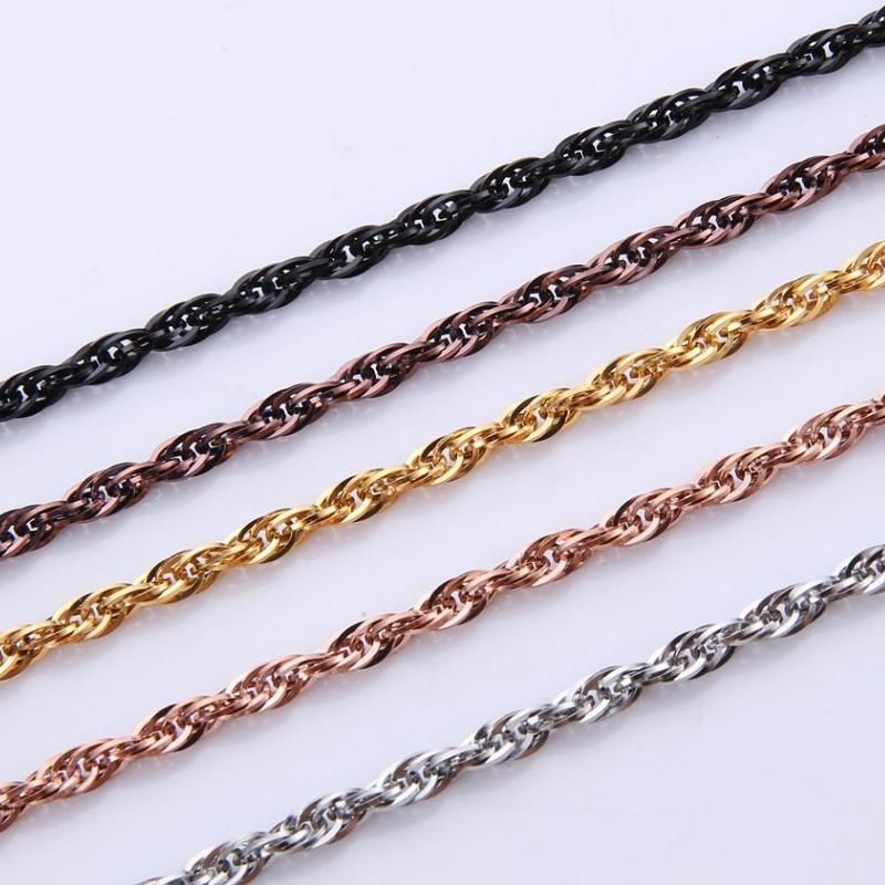 Stainless Steel Square Wire Chain Necklace Fashion Jewellery Accessories