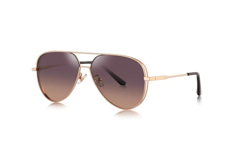 2020 Ready Made Trendy Pilot Metal Sunglasses