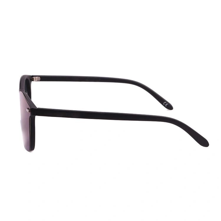 2019 Key Hole One Piece Blue Mirror Sunglasses