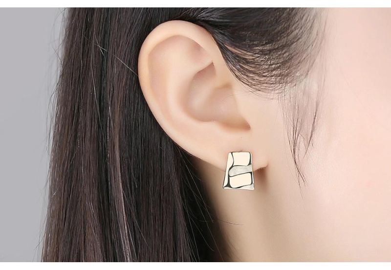 Cute Little Gold-Plated Silver Earrings Stud