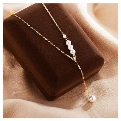 Tassel Pearl Necklace Female Light Luxury Design Fashion Necklace