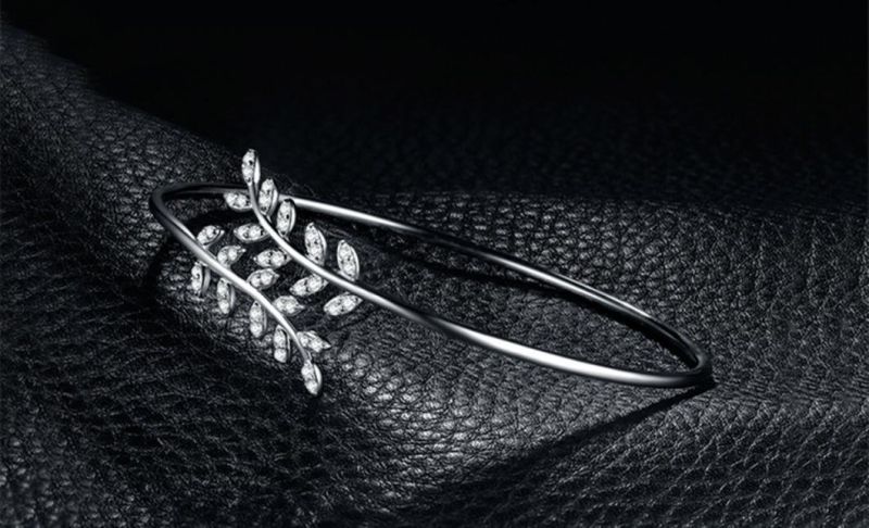 Adjustable Cuff Bangle Bracelet 925 Sterling Silver Fashion Jewelry Friendship Gift