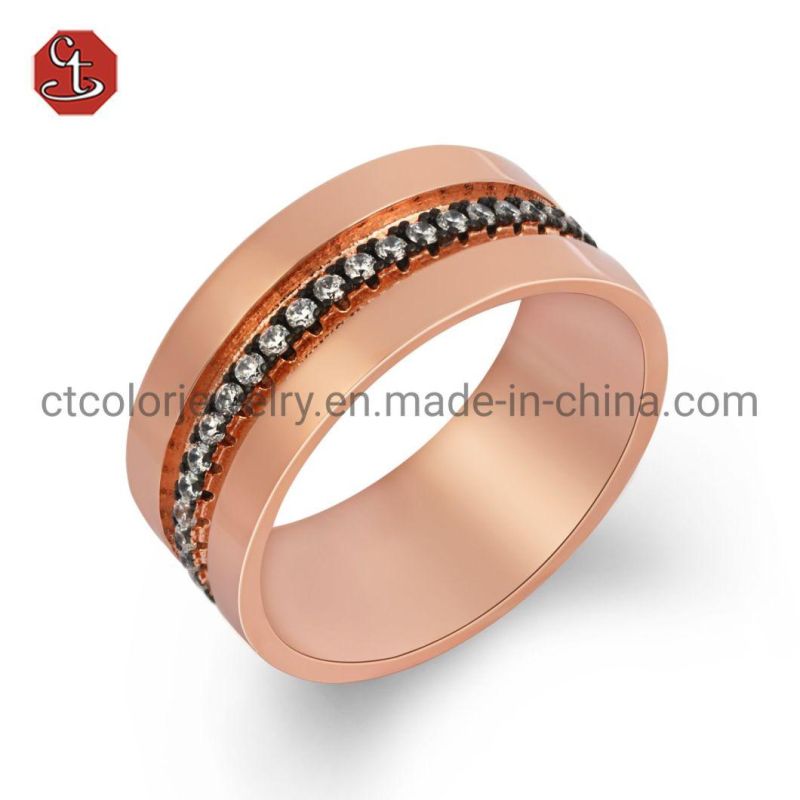 Fashionable rings 925 silver 18K with AAAA zircon gold plated Ring