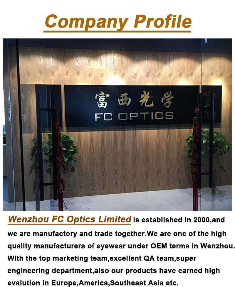 Fcsok1505 Wenzhou FC Tpee Full Round Rim Frame Flexible High Quality Eyeglasses Frame Sunglasses for Kids