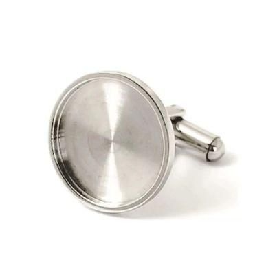 Supply Metal Base Custom Difference Shape Circle Blank Cufflink