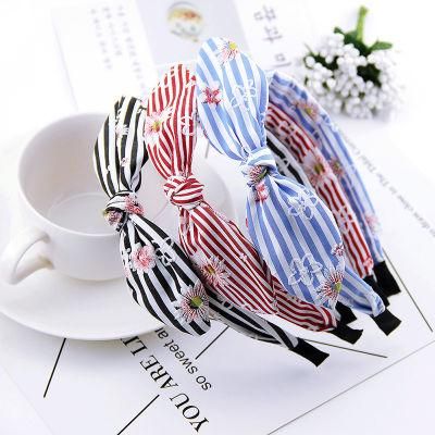 Flower Stripe Fashion Design Headband Hair Band