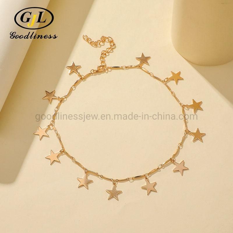 High Quality New Design Star Women Silver Chain Pendent Necklace