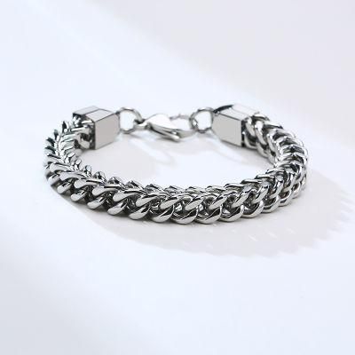 Trend Stainless Steel Keel Bracelet Steel Color Male Jewelry