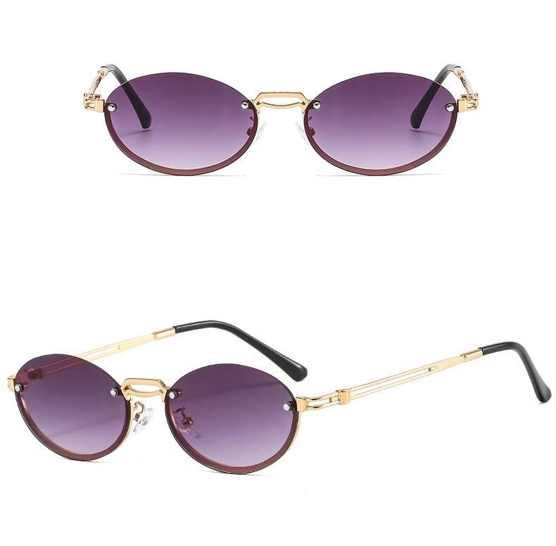 2022 Retro Frameless Punk Hip Hop Sunglasses