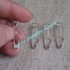 Wholesale Badge Back 25mm Metal Brooch Crimp Safety Pin