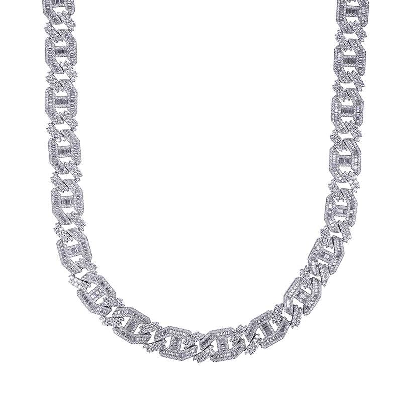 Gold Diamond Necklace Circle AAA Zircon Necklace