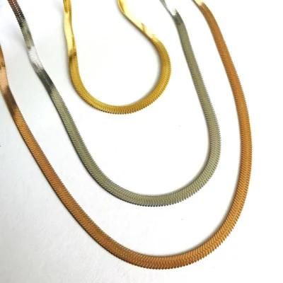 Stainless Steel Fashion Jewelry Herringbone Bracelet Custom Necklace Desig