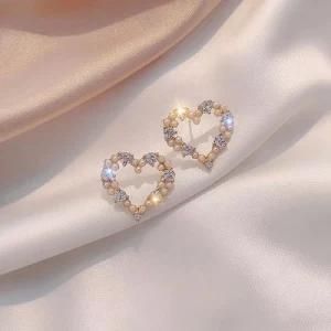 Newest Design 4 Gram Plated Gold Natural Pearl Earrings Earrings