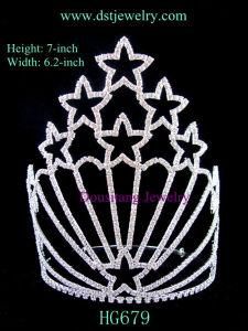 Tiara / Crown Made of Rhinestones for Pageant &amp; Wedding