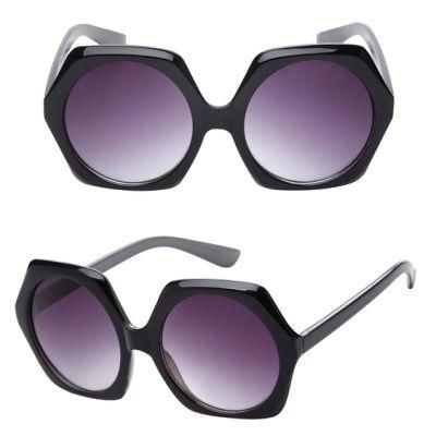 Polygon Large Frame Plastic Fashion Sunglasses