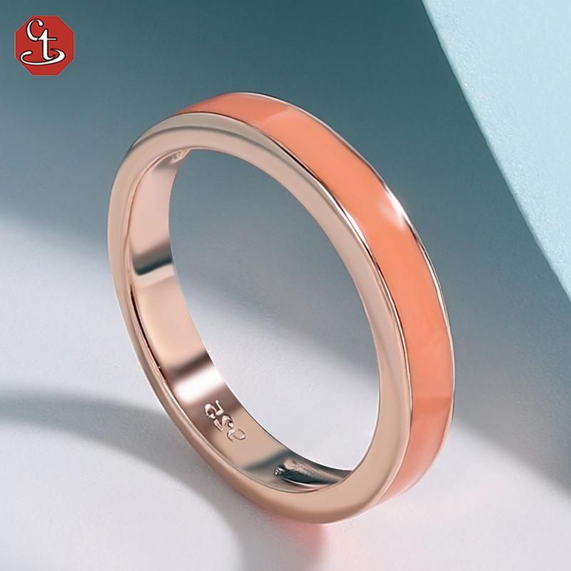 Wholesale Jewelry 925 Sterling Silver Fashion Enamel Ring