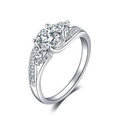 Cubic Zirconia Engagement Classic Ring Promise Ring 925 Sterling Silver Jewelry