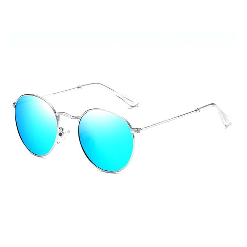 High Quality Retro Style Unisex Metal Medium Round Fashion Sunglasses