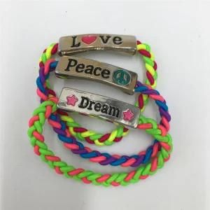 New Style by Handmade Knitting Bracelet with Alloy
