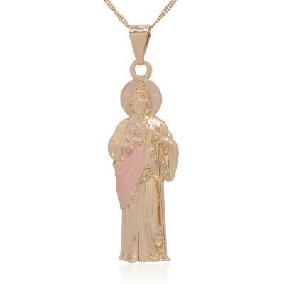 Wholesale 18K Gold Virgin Mary Religious Pendant Necklace