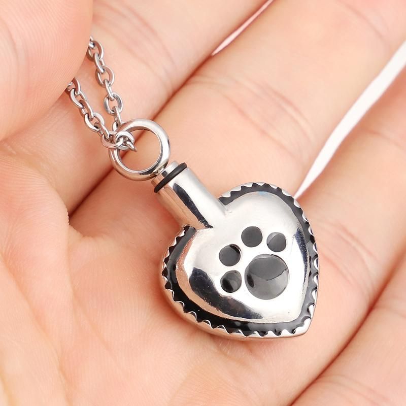 Perfume Accessories Heart Shaped Pet Urn Pendant Necklace