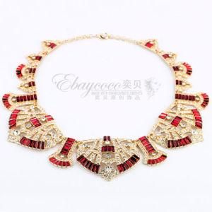 Fashion Big Zinc Alloy Antique Necklace with Fully Rhinestones Jewelry (MJ-SJ-63353)
