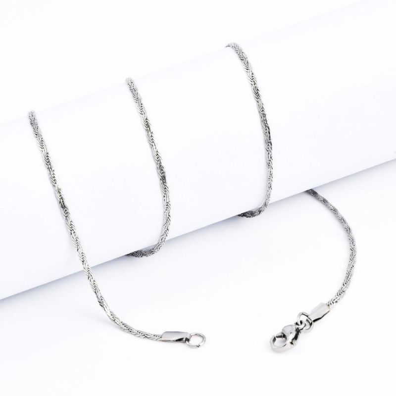 Wholesale 18K Gold Plated 316L Surgical Stainless Steel Fashion Rope Chain Bracelet Anklet Bangle Jewellery Necklace