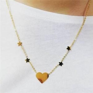 Yongjing Stainless Steel Star and Heart Fashion Jewelry Necklace