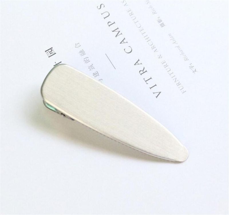 Female Simple Fashion Glossy Metal Duckbill Hair Clip