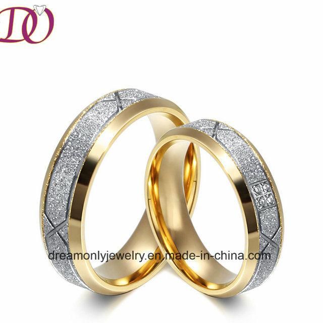 Unique Matte Finish Stainless Steel Ring Jewelry Wedding Ring