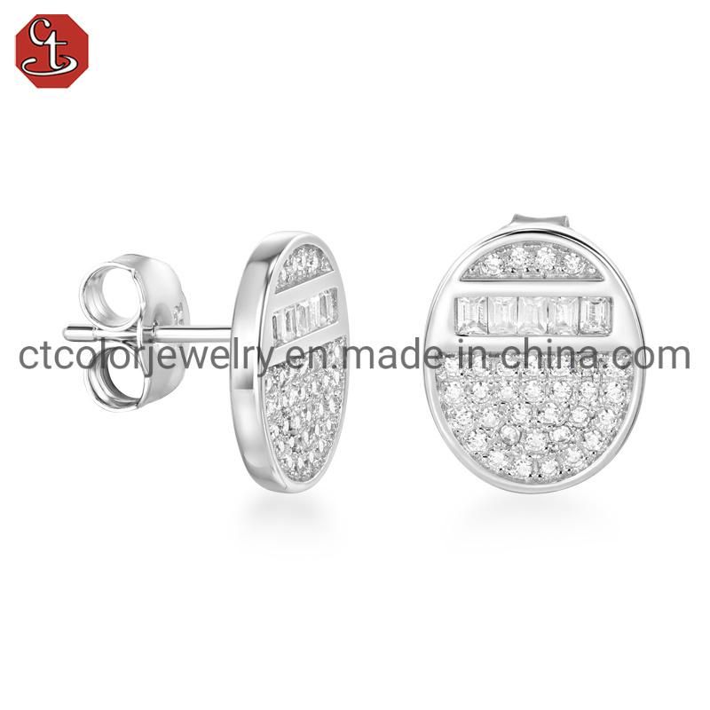 Fashion Ear clip Earrings 925 Silver Jewelry