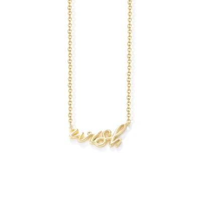 Fashion Letter Name Minimalist Clavicle Wish Gift Necklace