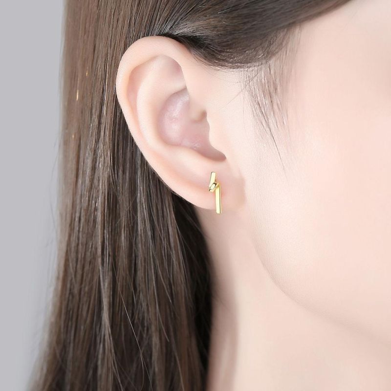 Chandelier Style 14K Real Gold Plated Fashionable Ear Stud
