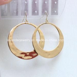 Fashion Jewelry Matt Gold Alloy Plated Drop Earrings for Female