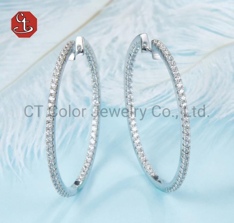 Wholesale Earrings 925 Sterling Silver Luxurious Women Jewelry Earring