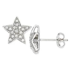 Fashion Start Fish Earring in Sterling Silver