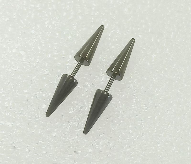 Stainless Steel Double Pointed Cone Stud Earrings Double Pointed Earrings Earrings Body Piercing Jewelry Wholesale Er0008g