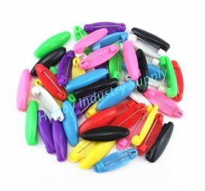 8 Assorted Color Fashion Plastic Cover Scarf Safety Pin