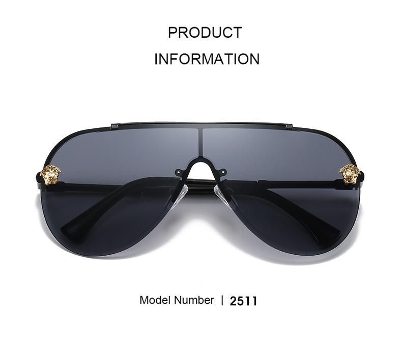 One PCS Designer Goggle Metal Luxury Sunglasses