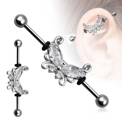 New 316L Surgical Steel Industrial Barbell Body Piercing Jewelry
