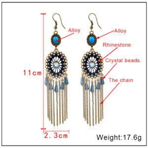 Fashion Jewelry Fashion Earrings Tassel Earrings Costume Jewelry Rhinestone Earrings Hollow out Earrings