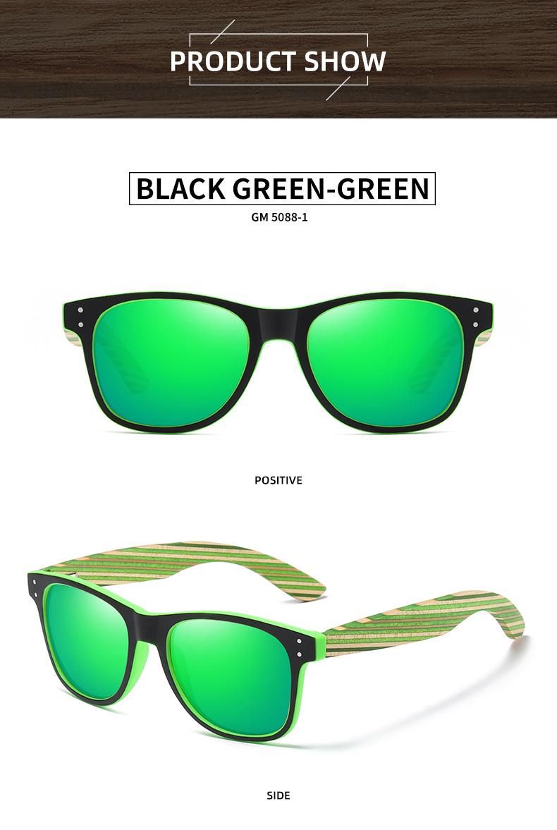 Promotion Wooden Sunglasses Custom Plastic Frame Cheap Gift Wooden Black Plastic Frame Sun Glasses Promotional Sunglasses